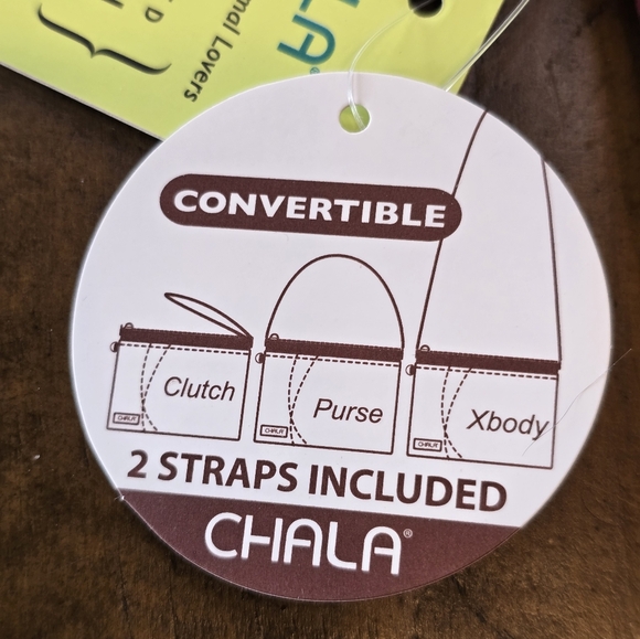 Chala Chevron Cross Burgundy Vegan Leather Mini Crossbody Bag - Picture 15 of 15